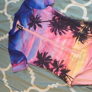 Blackmilk Miami sunset bodysuit size m